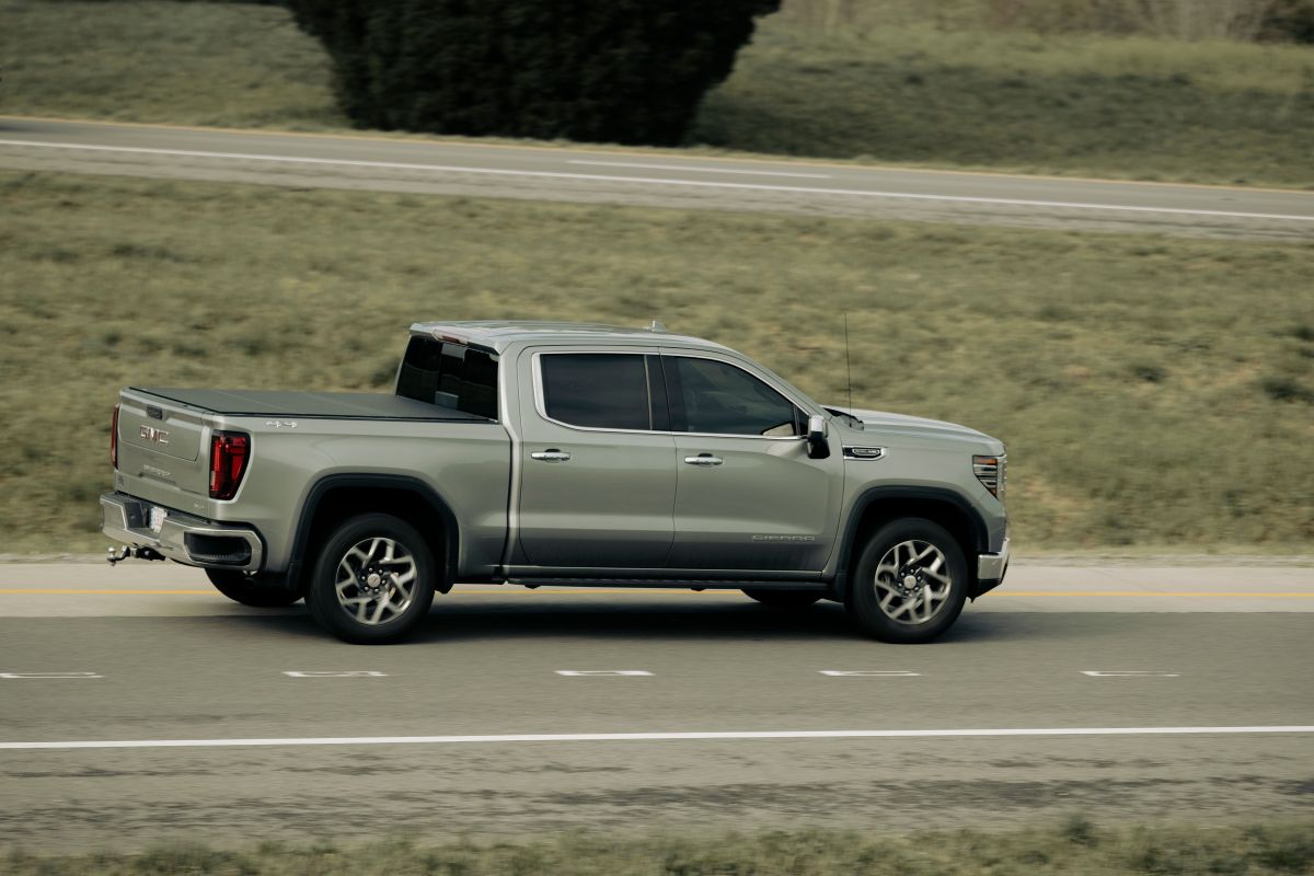 diesel truck on the road